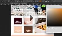 Web design tutorial: How to design Website in Photoshop
